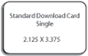 Standard Download Card - Single - 2 x 3.5